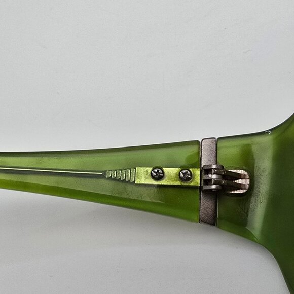 Oakley 12-711 Script Green Tortoise Frame Bronze Lens Sunglasses w/ Case 61mm - Picture 8 of 15